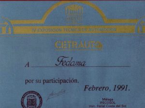 En 1991, organizamos la última edición de Cetauto (IV Exposición Técnica de Automoción), también celebrado en el Centro de Exposiciónes Sur, siendo una de las más visitadas por el público Malagueño y los profesionales del Sector.