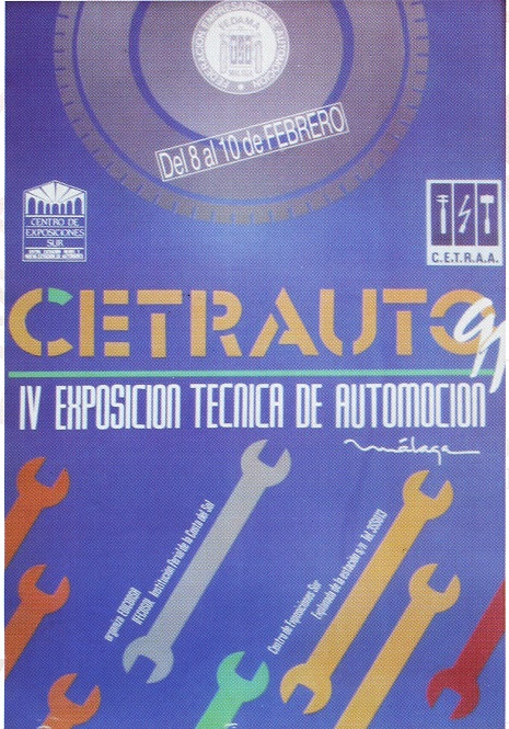 En 1991, organizamos la última edición de Cetauto (IV Exposición Técnica de Automoción), también celebrado en el Centro de Exposiciónes Sur, siendo una de las más visitadas por el público Malagueño y los profesionales del Sector.